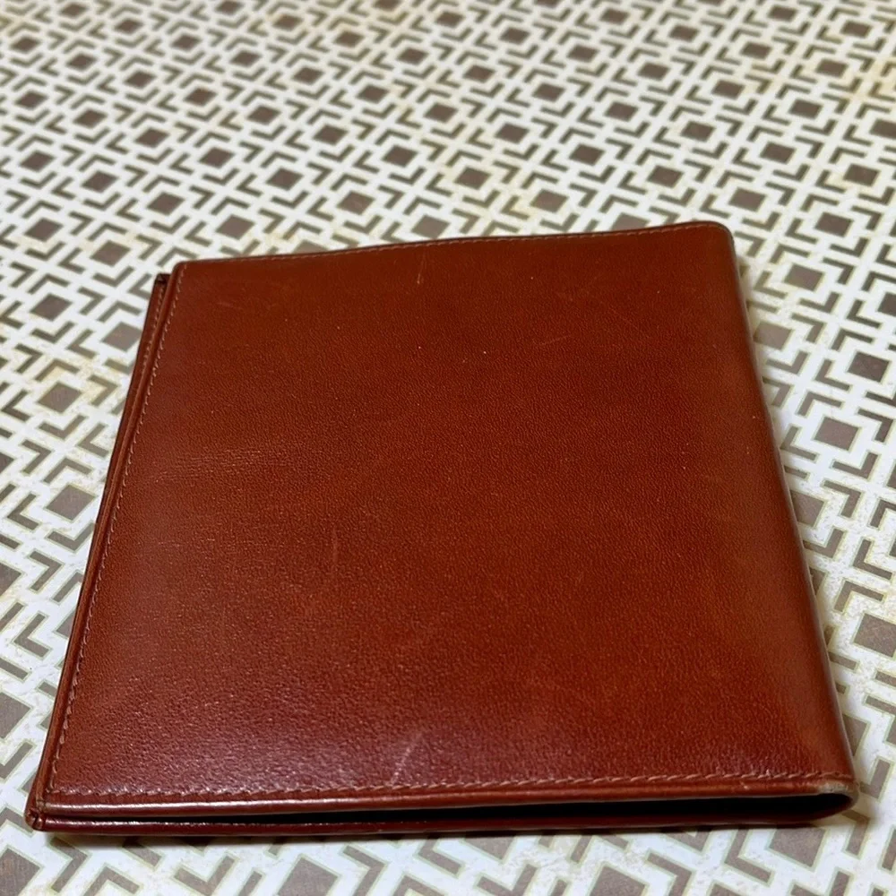 Vintage Anticoli Wallet ~ Brown with Suede pockets